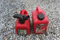 Two 1 gallon gas cans