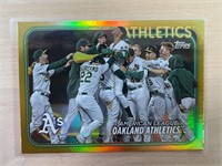 Oakland Athletics 2024 Topps Gold Foil