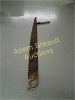 Antique two-handled wood saw