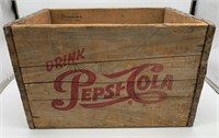 Pepsi-Cola Wooden Case,Dunning Conn.