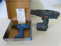 2 ASSORTED CORDLESS DRILLS