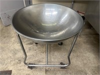 Large Mixing Bowl on Cart w/ Casters