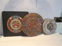 AZTEC SUN STONE AND AZTEC PIECES