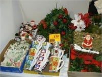 LARGE GROUP CHRISTMAS DÉCOR WITH MUGS AND SMALL