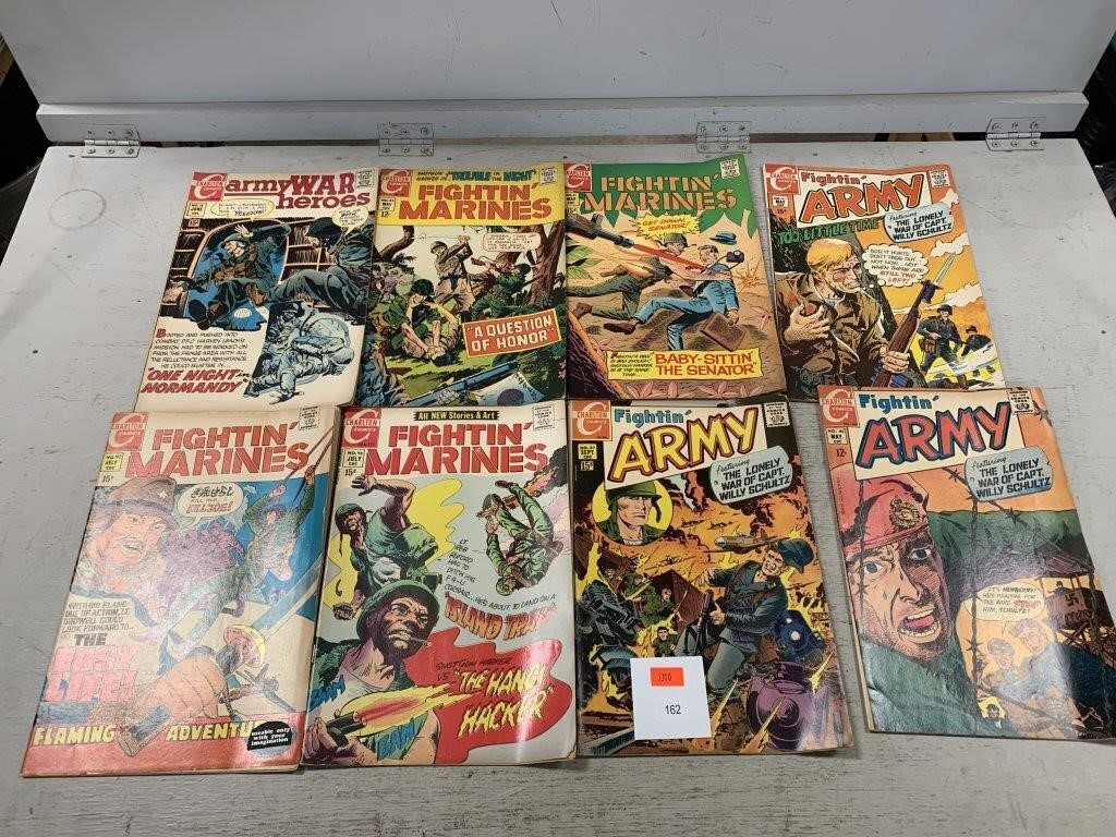 (8) Charlton Comics "Fightin Army" Comics