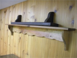 (2) Wood Shelves  longest 48 inches