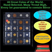 20 Great Coins of the World, hand selected, many t