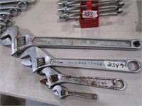 Craftsman 4pc Adjustable Wrench Set