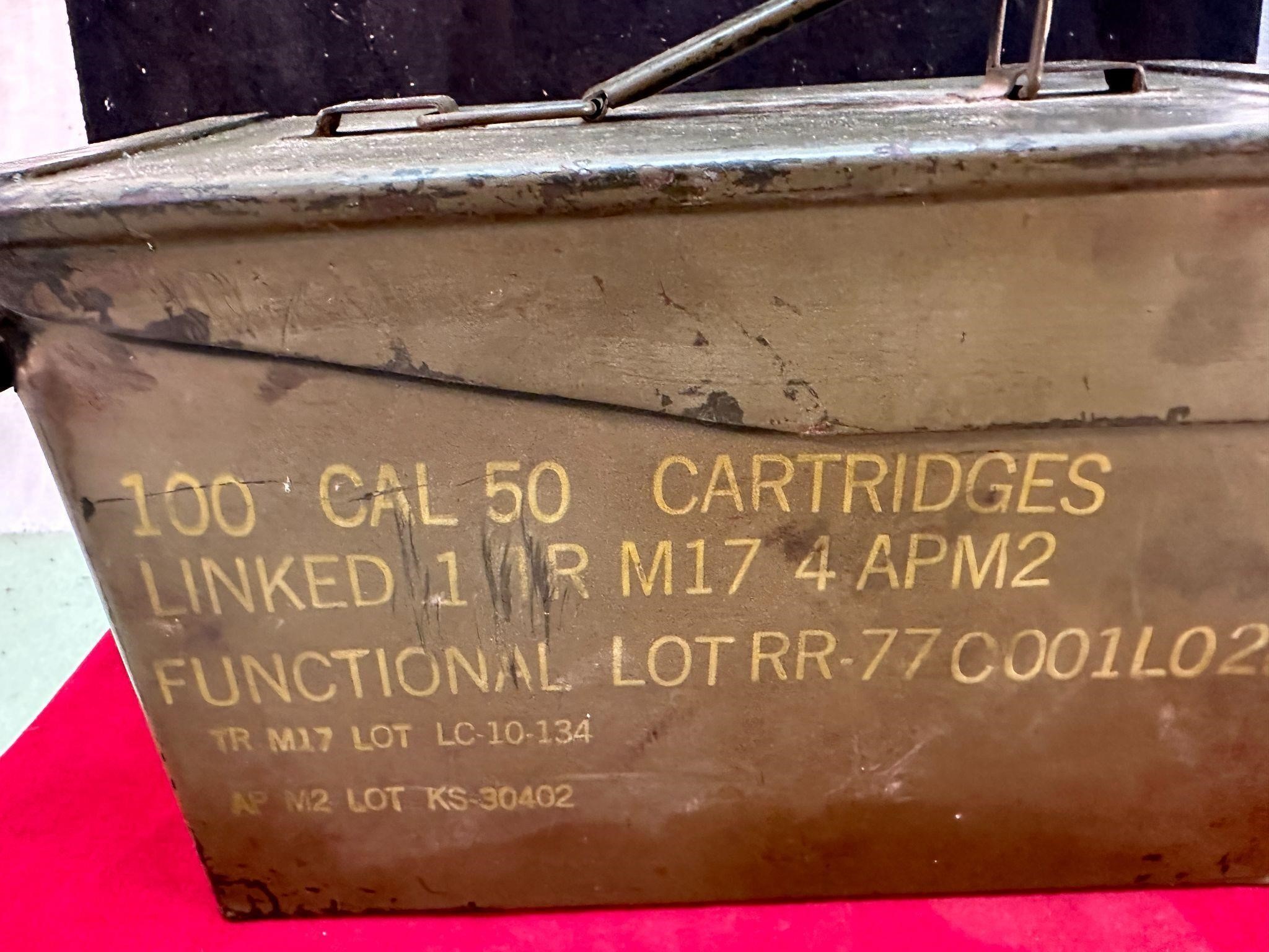 ARMY AMMO CASE 50 CAL CARTRIDGES FOR M17