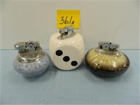 (3) Porcelain Lighters