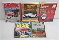 5pc MGB Car Restoration / Service Handbooks