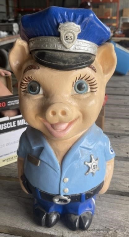 Chalk Pig Police Officer Bank