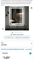 LED BATHROOM MIRROR (OPEN BOX, NEW)