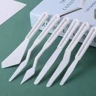 6 Piece Plastic Artist Palette Knife Set