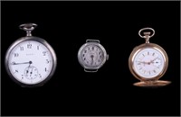 Antique Elgin Sterling and Vintage Pocket Watches