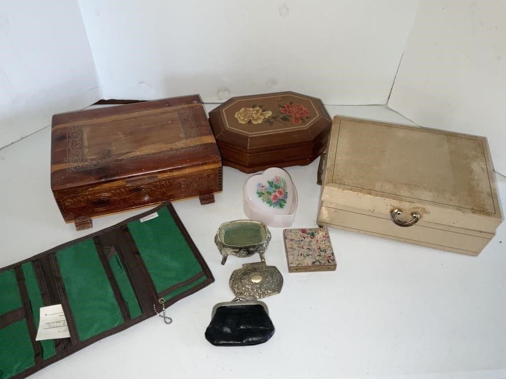 Jewelry boxes and miscellaneous