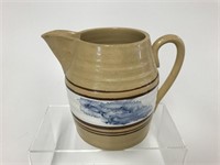 East Knoll Pottery Mocha Ware Yellow Ware pitcher