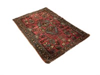 Antique hand knotted area rug