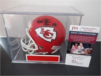 HANK STRAM SIGNED AUTO CHIEFS MINI HELMET JSA COA