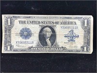 $1 large silver certificate blanket note 1923