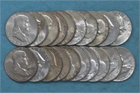 Roll of Franklin Half Dollars AU/BU ?