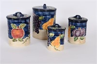 Linens-N-Things Canister Set Fruit Motif