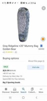 Golden Bear Ridgeline MummySleeping Bag - Gray