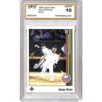 1989 Upper Deck Nolan Ryan Graded Gem Mint 10