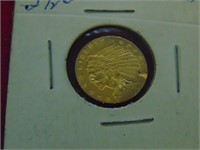 (1)1908 $2 1/2 GOLD Indian Head quarter eagle