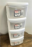 4 Sterlite Stackable Containers