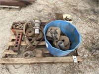 Pallet with Misc Iron , D5 Shanks, Valve