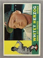 1960 WHITEY HERZOG TOPPS CARD