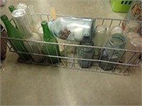 Freezer Basket w/ Collector Bottles, Canning Jars