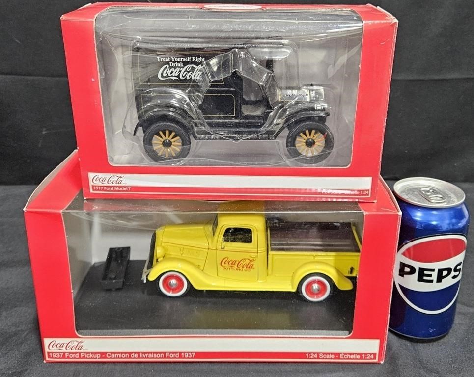 Coca Cola 1:24 Trucks - 1917 Model T, 1937 Pickup