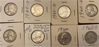 Washington Silver Quarters 1960 & 1960-D