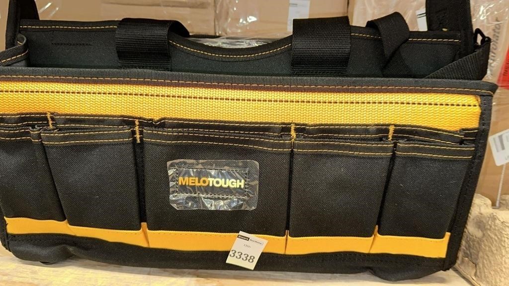 MELOTOUGH 17'' Center Tray Tool Bag with Shoulder