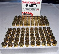100 pcs. Winchester .45 auto cartridges