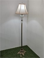 METAL FLOOR LAMP - GLASS ACCENTS - 62.5" TALL