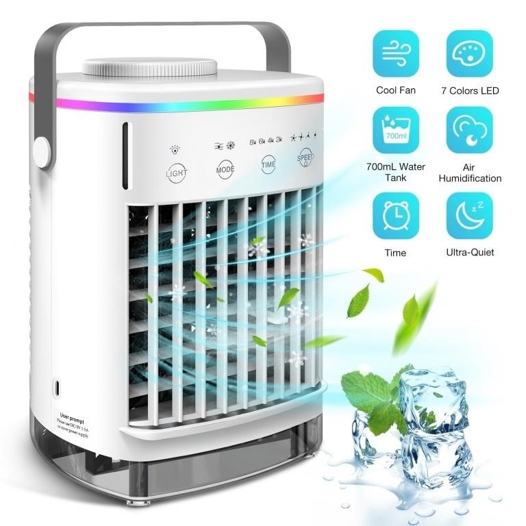 M592  HailiCare Mini Portable Air Cooler LED 4 S