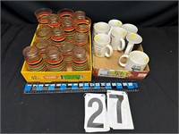 Tea set no pitcher & Coffee cups 2 flats