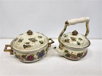 2 Pieces of Enameled Cookware