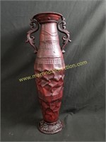 Large Metal Flower Vase