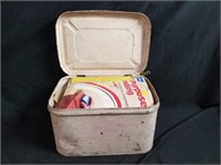 Metal Container Filled With Sandpaper