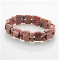 Earthtone Rhodonite Stretch Bracelet