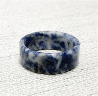 Blue & White Sodalite Ring - Size 10