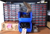 Large Qty of hardware and parts bins to
