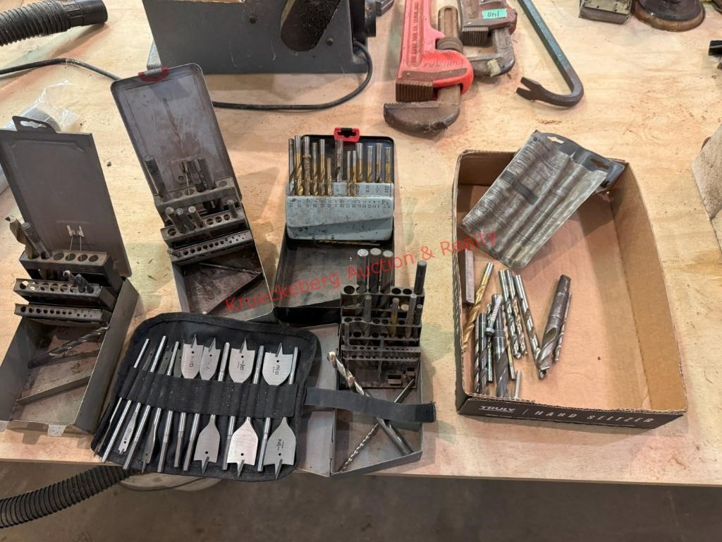 Flat W/ Assorted Drill Bits * Not Complete Sets