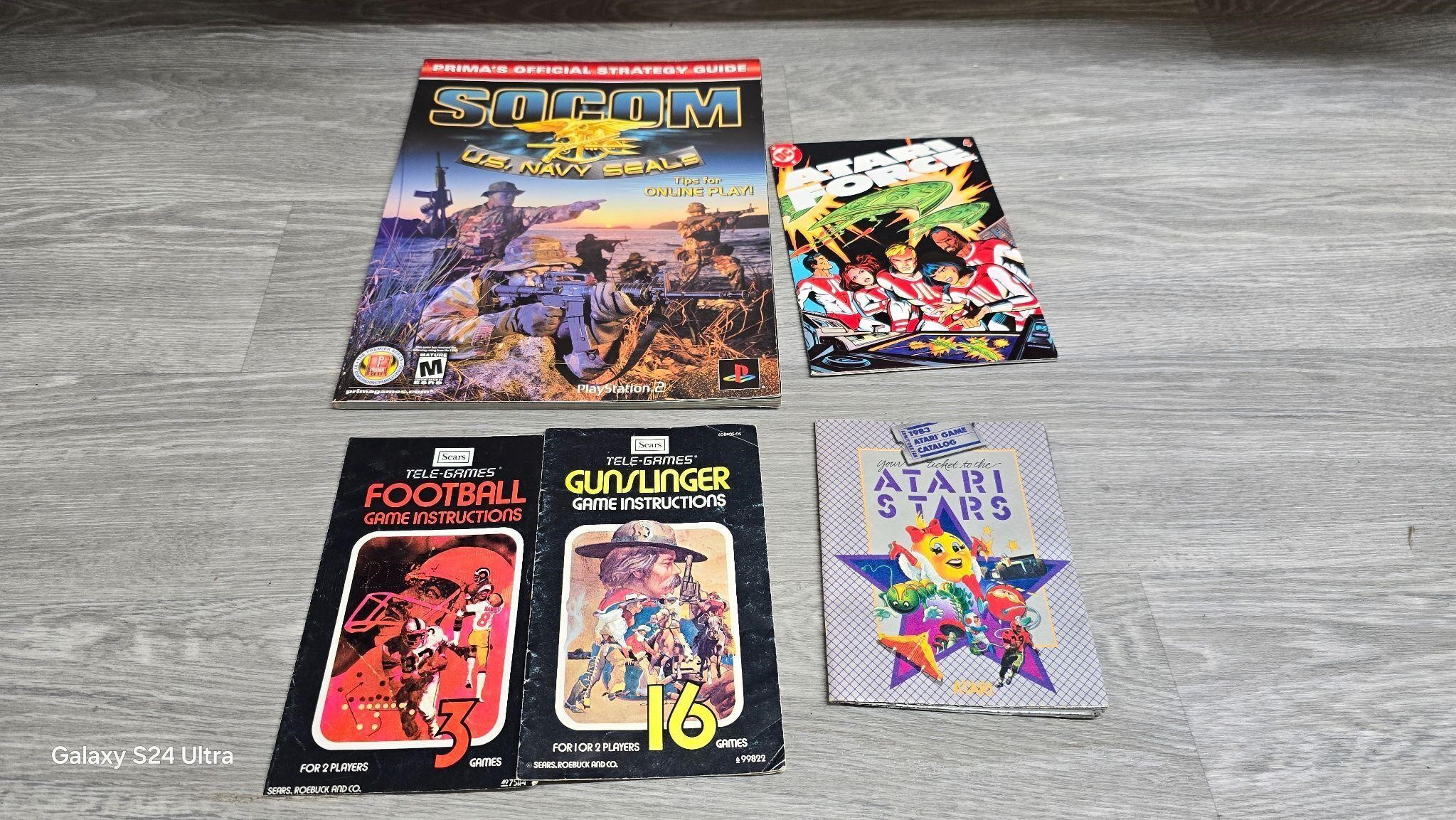 Vintage Video Game Manuals
