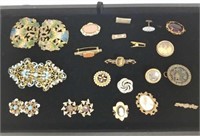 Collection Victorian, etc jewelry incl gold filled
