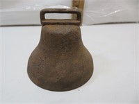 Antique Cast Iron Cow Bell 2&3/4" x 3&1/4"